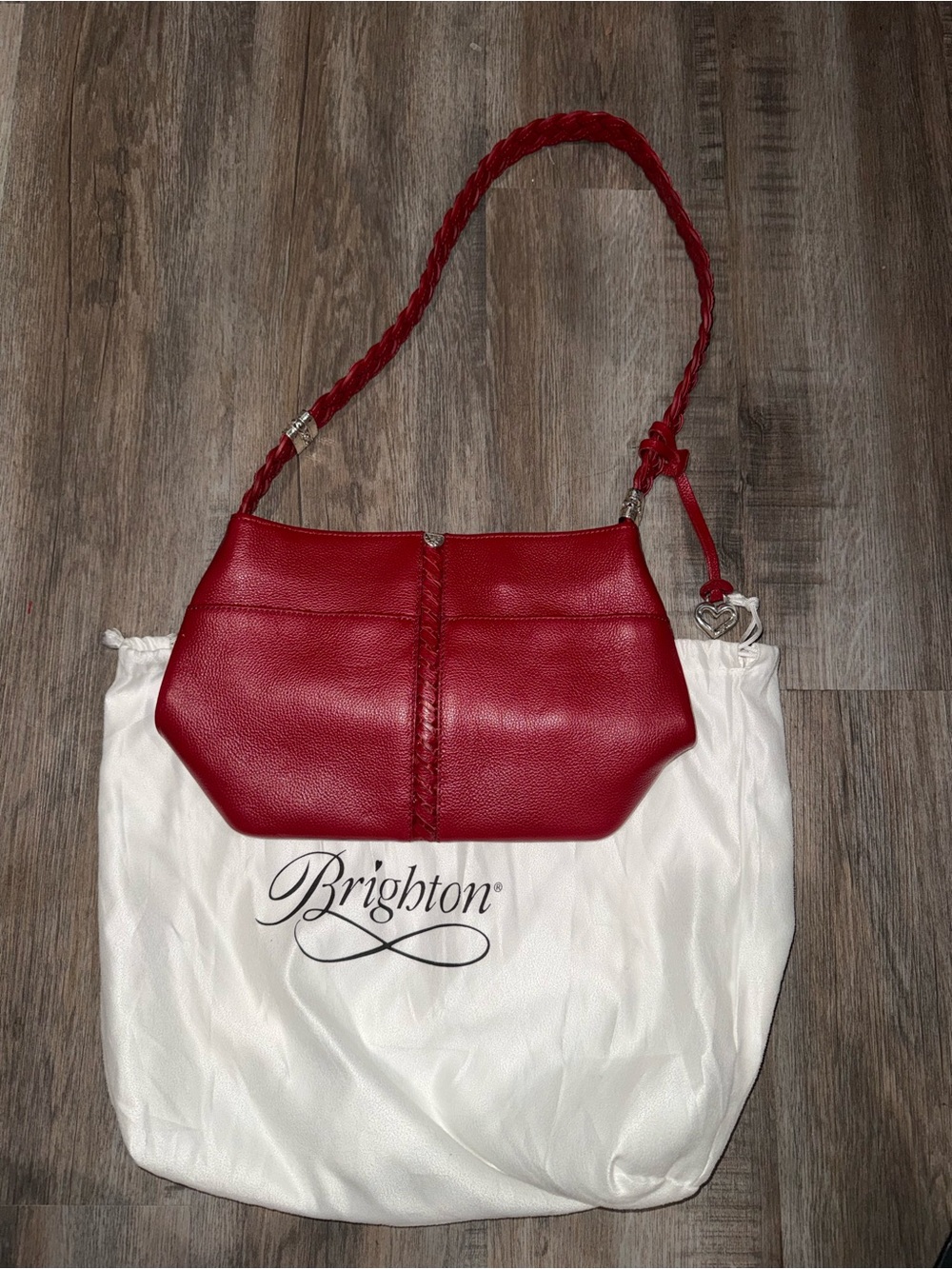 Brighton Bellaire Hobo Braided Leather Shoulder Bag